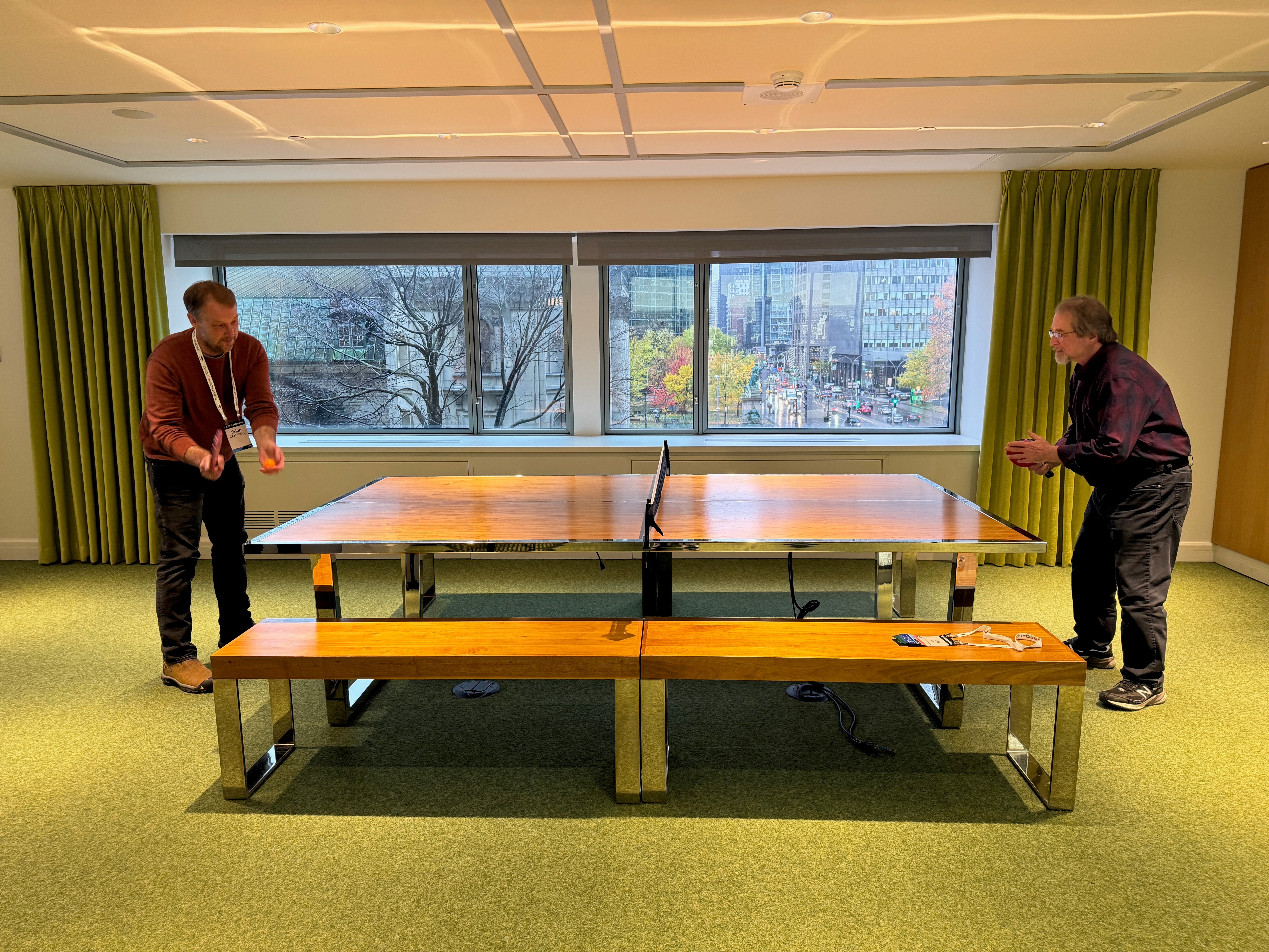 Ping Pong between Brian Campbell and Mike Jones